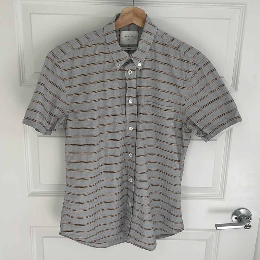Billy Reid Men’s Short Sleeve Button Down Shirt